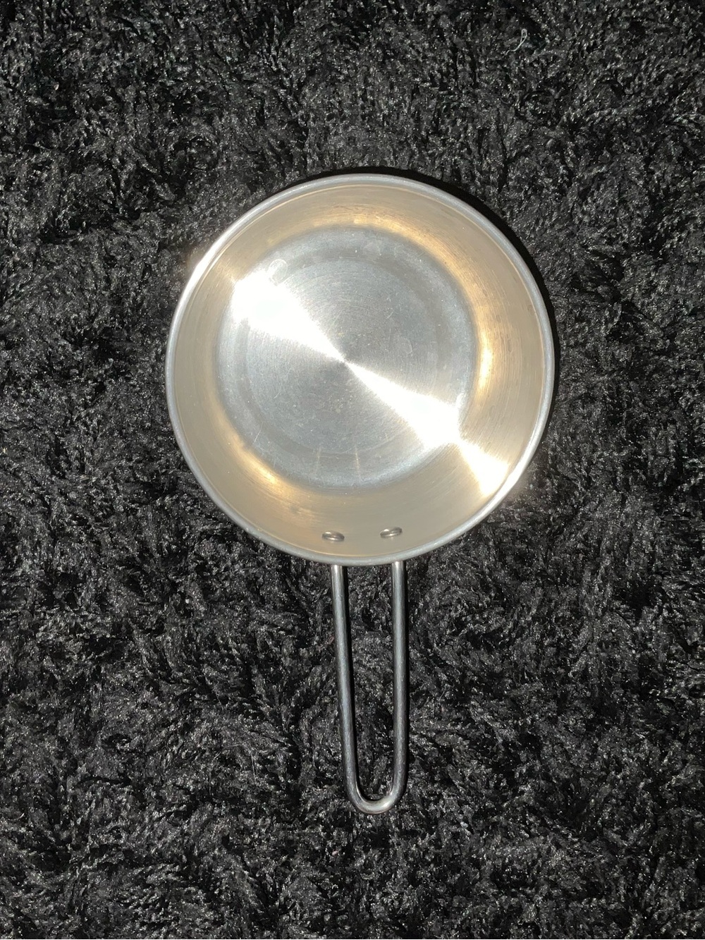 VINTAGE! 8pcs Melissa & Doug Silver Toy Frying Pan - Metallic Finish
